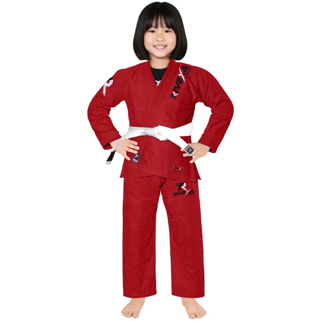 Rivexa Phoenix Series Kids BJJ Gi – Crimson Burgundy Edition