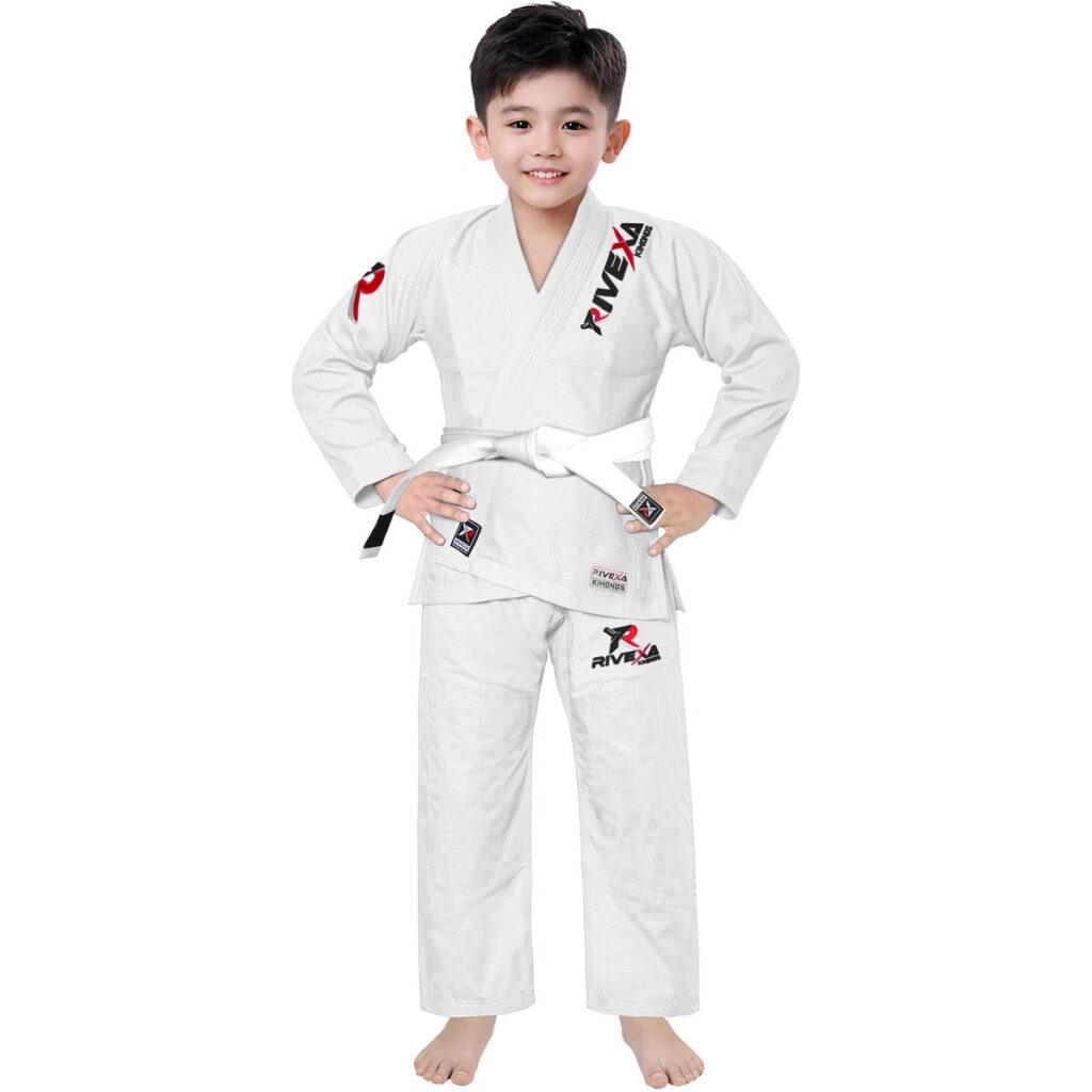 Rivexa Young Warrior Kids BJJ Gi – Classic White Edition
